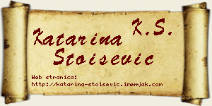 Katarina Stoišević vizit kartica